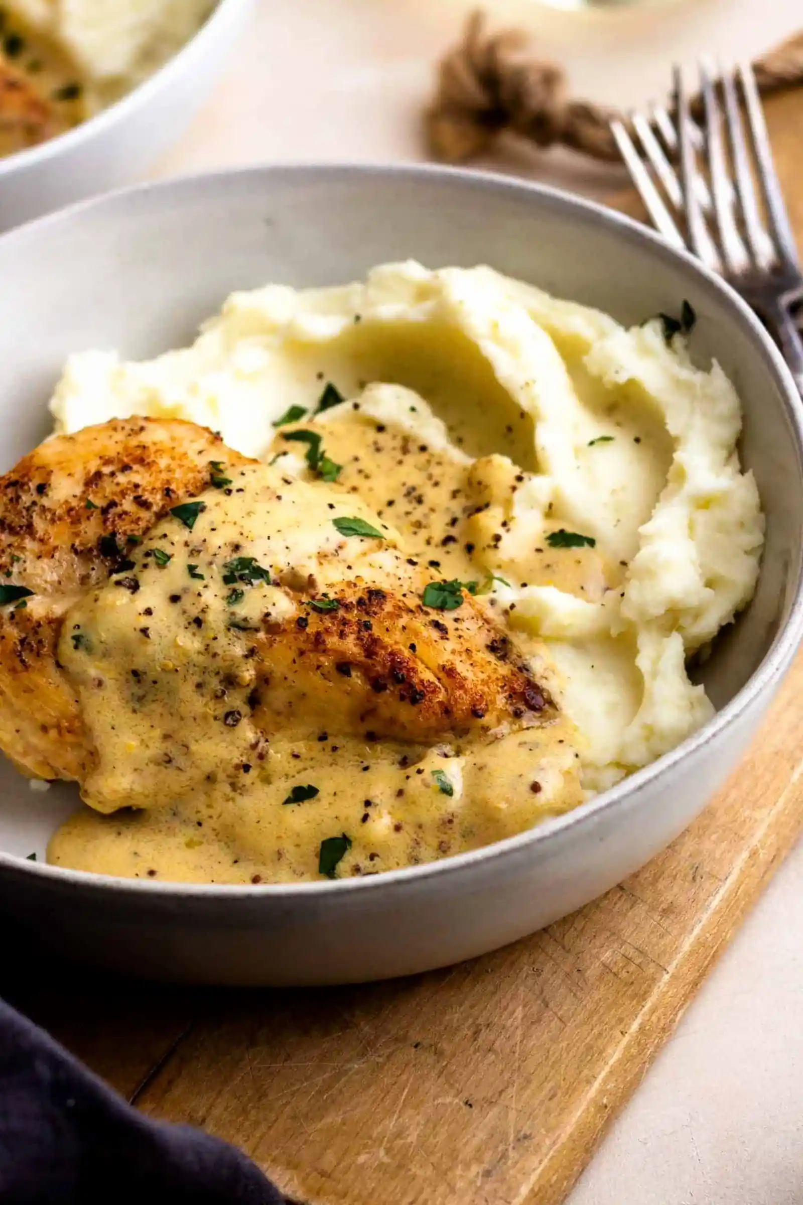 Creamy Dijon Chicken with Buttery Mashed Potatoes 3 Recipe image