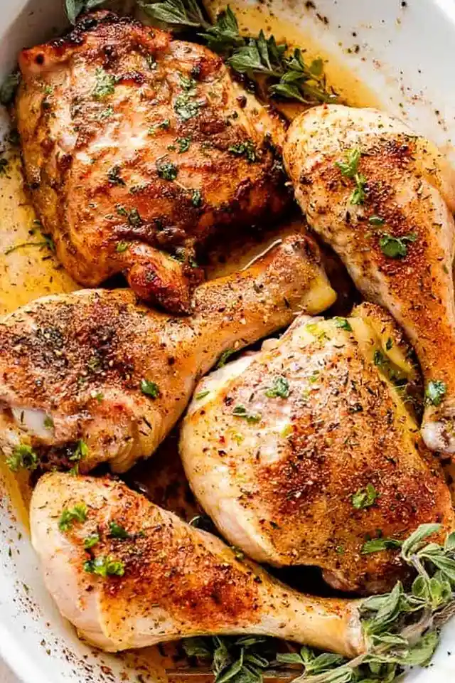 Savory Oven-Roasted Chicken Pieces 3 Recipe image