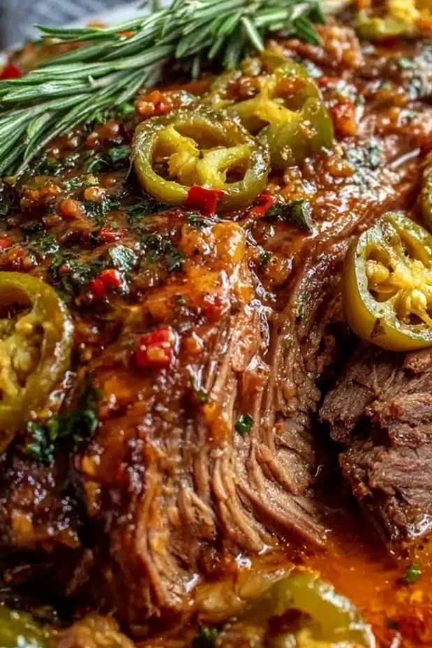 Slow Cooker Mississippi Pot Roast with Pepperoncini 3 Recipe image