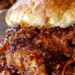Slow Cooker BBQ Pulled Chicken Sandwiches 4 Slow Cooker BBQ Pulled Chicken Sandwiches