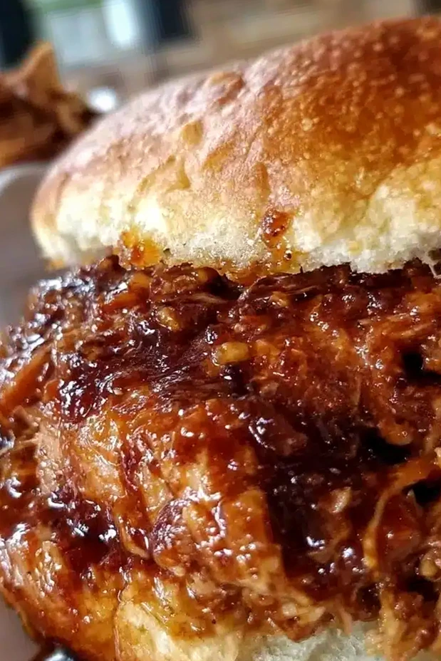 Slow Cooker BBQ Pulled Chicken Sandwiches 3 Recipe image