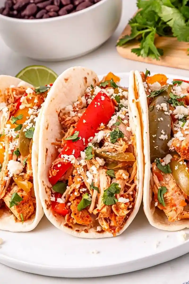 Slow Cooker Shredded Chicken Tacos 3 Recipe image