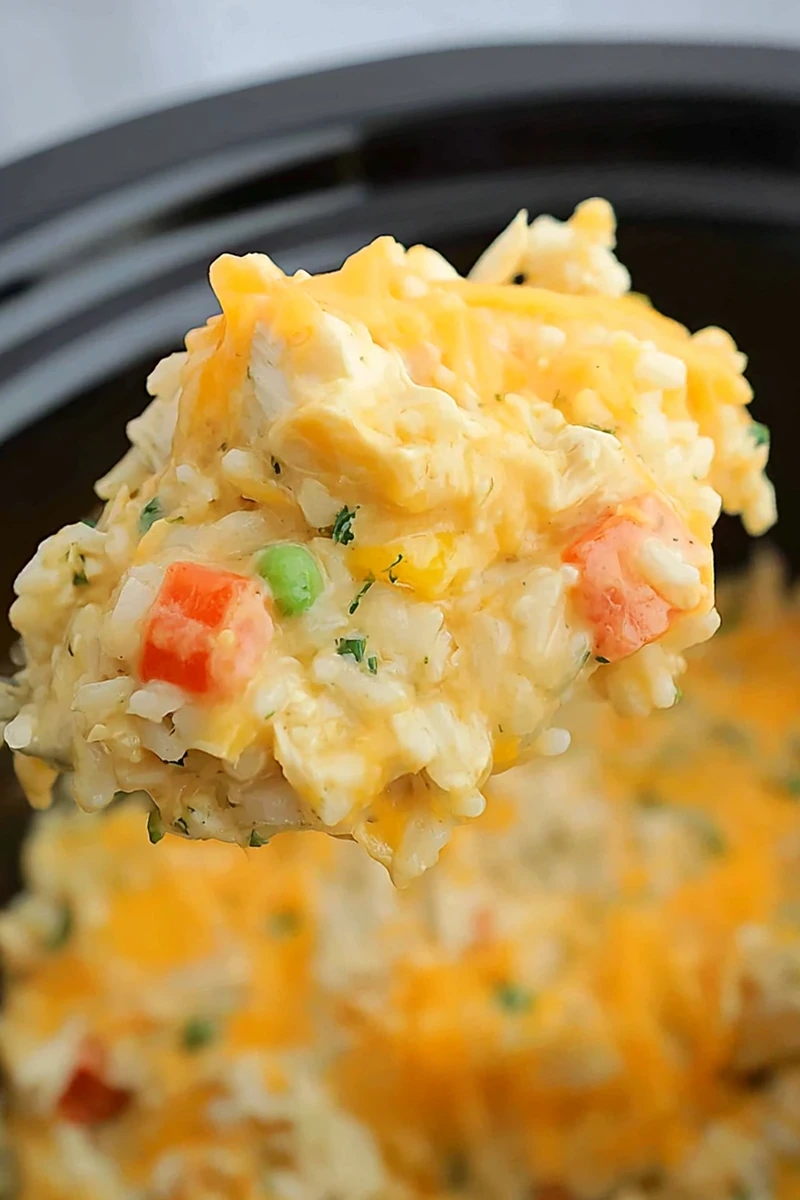 Creamy Slow Cooker Chicken and Rice Casserole 3 Recipe image