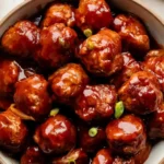 Slow Cooker BBQ Turkey Meatballs 4 Slow Cooker BBQ Turkey Meatballs