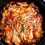 Simple 2-Ingredient Slow Cooker BBQ Pulled Chicken 4 Simple 2-Ingredient Slow Cooker BBQ Pulled Chicken