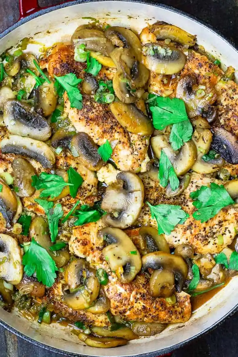 20-Minute Skillet Mushroom Chicken 3 Recipe image