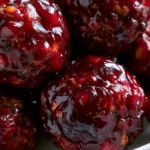 Slow Cooker Cranberry Glazed Meatballs 4 Slow Cooker Cranberry Glazed Meatballs