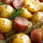 Hearty Slow Cooker Beef Sausage and Potato Casserole 4 Hearty Slow Cooker Beef Sausage and Potato Casserole