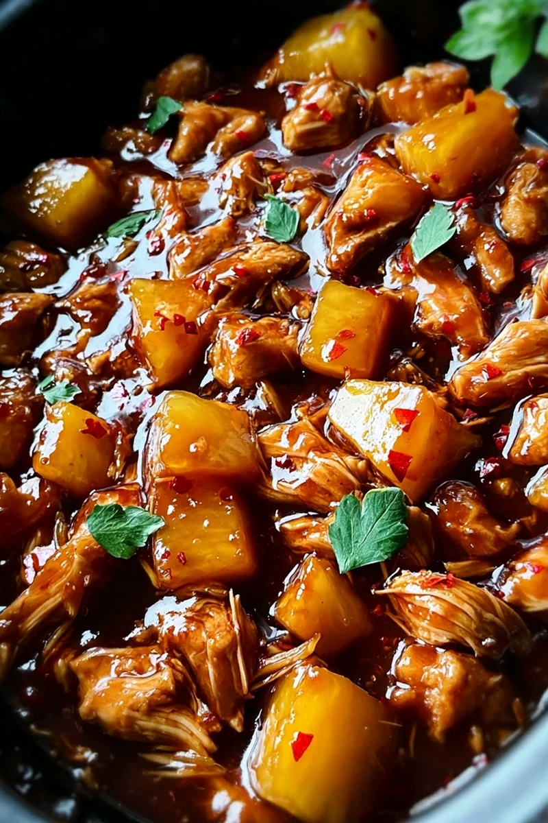 Slow Cooker Sweet Hawaiian Chicken 3 Recipe image