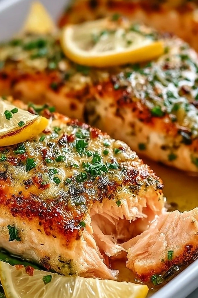 Garlic Butter Baked Salmon 3 Recipe image