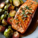 Honey Garlic Salmon and Brussels Sprouts 4 Honey Garlic Salmon and Brussels Sprouts