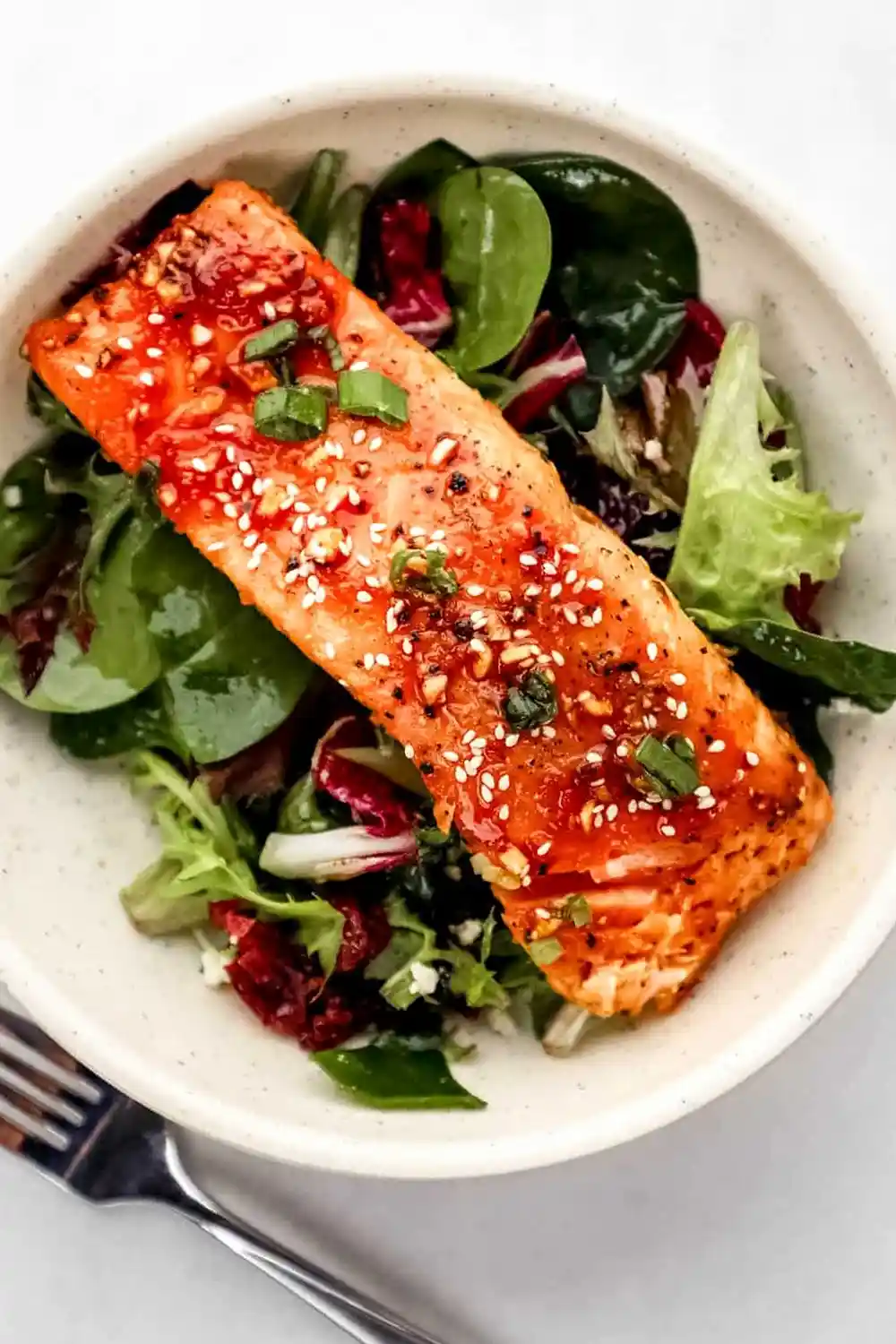 Easy Baked Honey Sriracha Salmon 3 Recipe image
