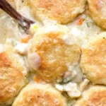 Creamy Chicken Pot Pie Biscuit Casserole 4 Creamy Chicken Pot Pie Biscuit Casserole