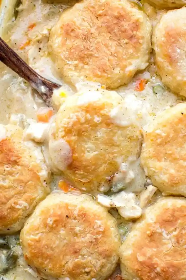 Creamy Chicken Pot Pie Biscuit Casserole 3 Recipe image