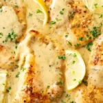Lemon Garlic Chicken with Creamy Parmesan Sauce 4 Lemon Garlic Chicken with Creamy Parmesan Sauce