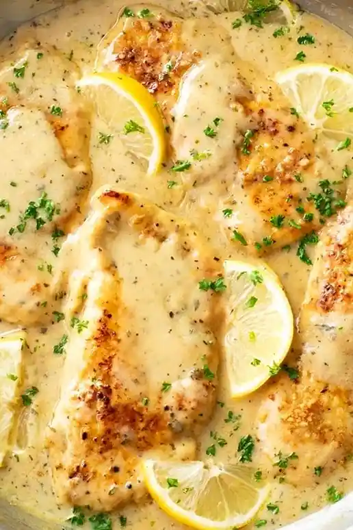 Lemon Garlic Chicken with Creamy Parmesan Sauce 3 Recipe image