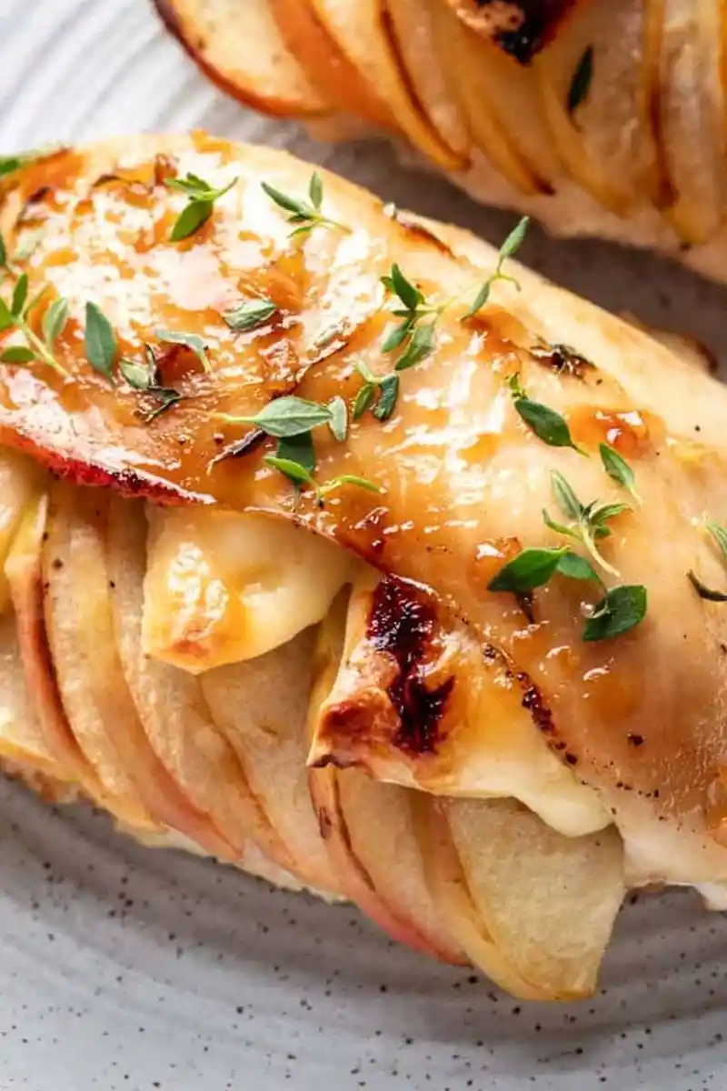 Maple Glazed Apple and Brie Stuffed Chicken 3 Recipe image