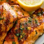 Garlic and Herb Marinated Salmon 4 Garlic and Herb Marinated Salmon