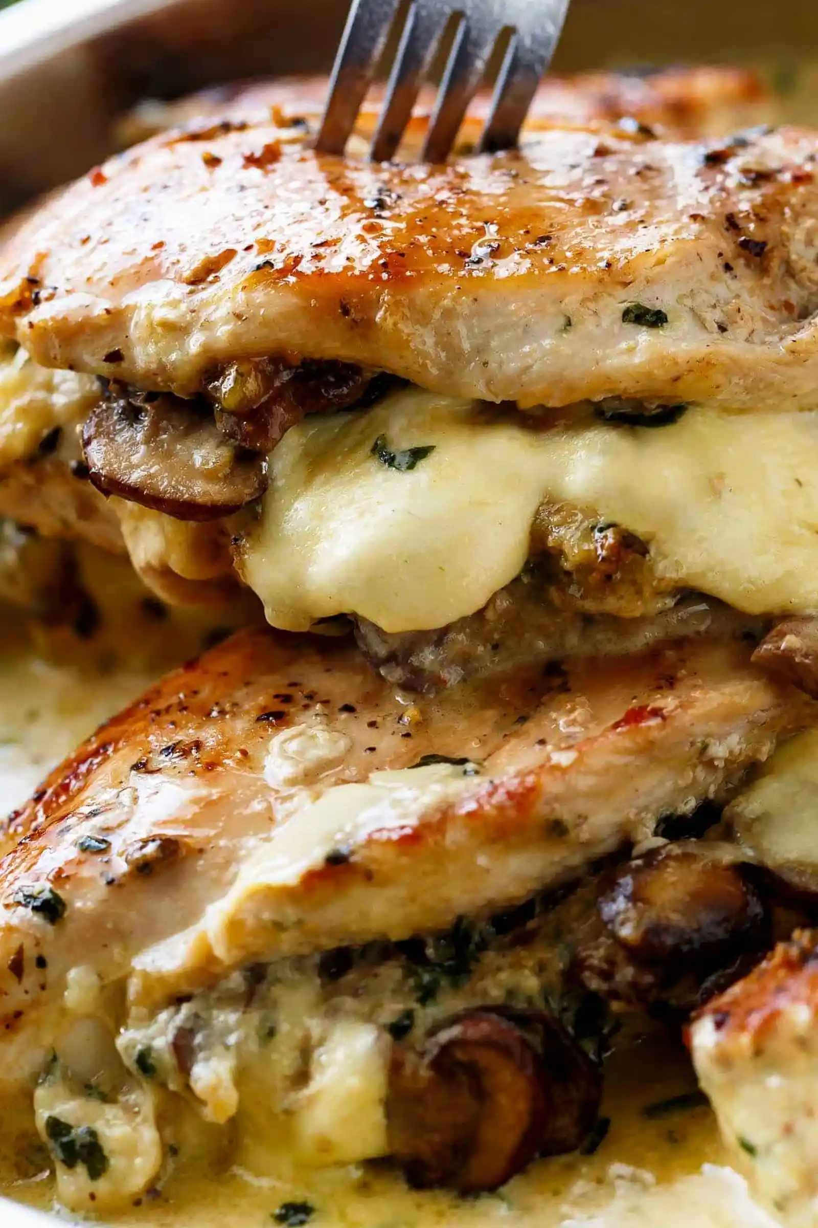 Savory Mushroom-Stuffed Chicken with Garlic Parmesan Cream 3 Recipe image