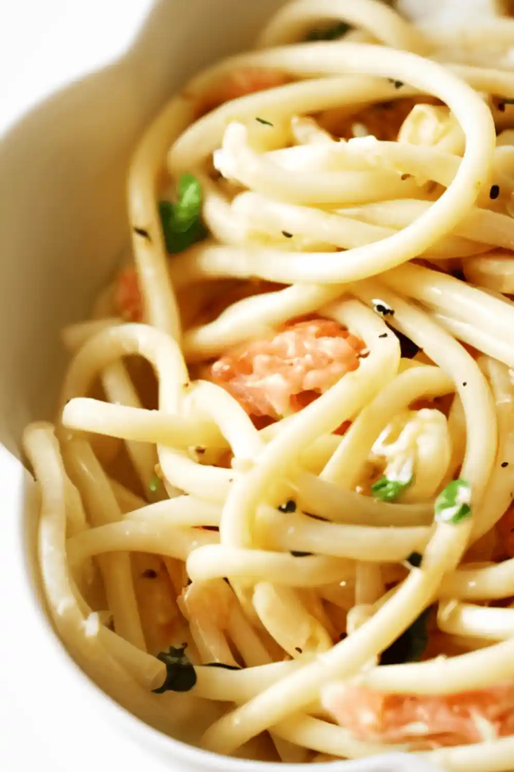 Creamy Smoked Salmon Pasta with Lemon and Pine Nuts 3 Recipe image