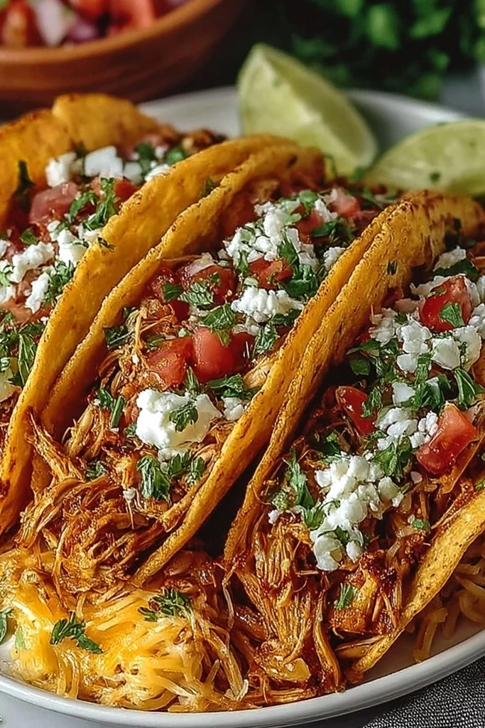 Perfect Slow Cooker Shredded Chicken Tacos 3 Recipe image