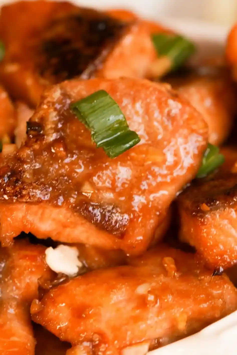 Honey Garlic Salmon Bites 3 Recipe image