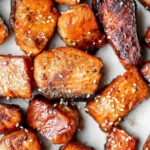 Sticky Glazed Salmon Bites 4 Sticky Glazed Salmon Bites