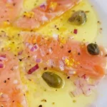 Fresh Salmon Crudo with Lemon and Capers 4 Fresh Salmon Crudo with Lemon and Capers