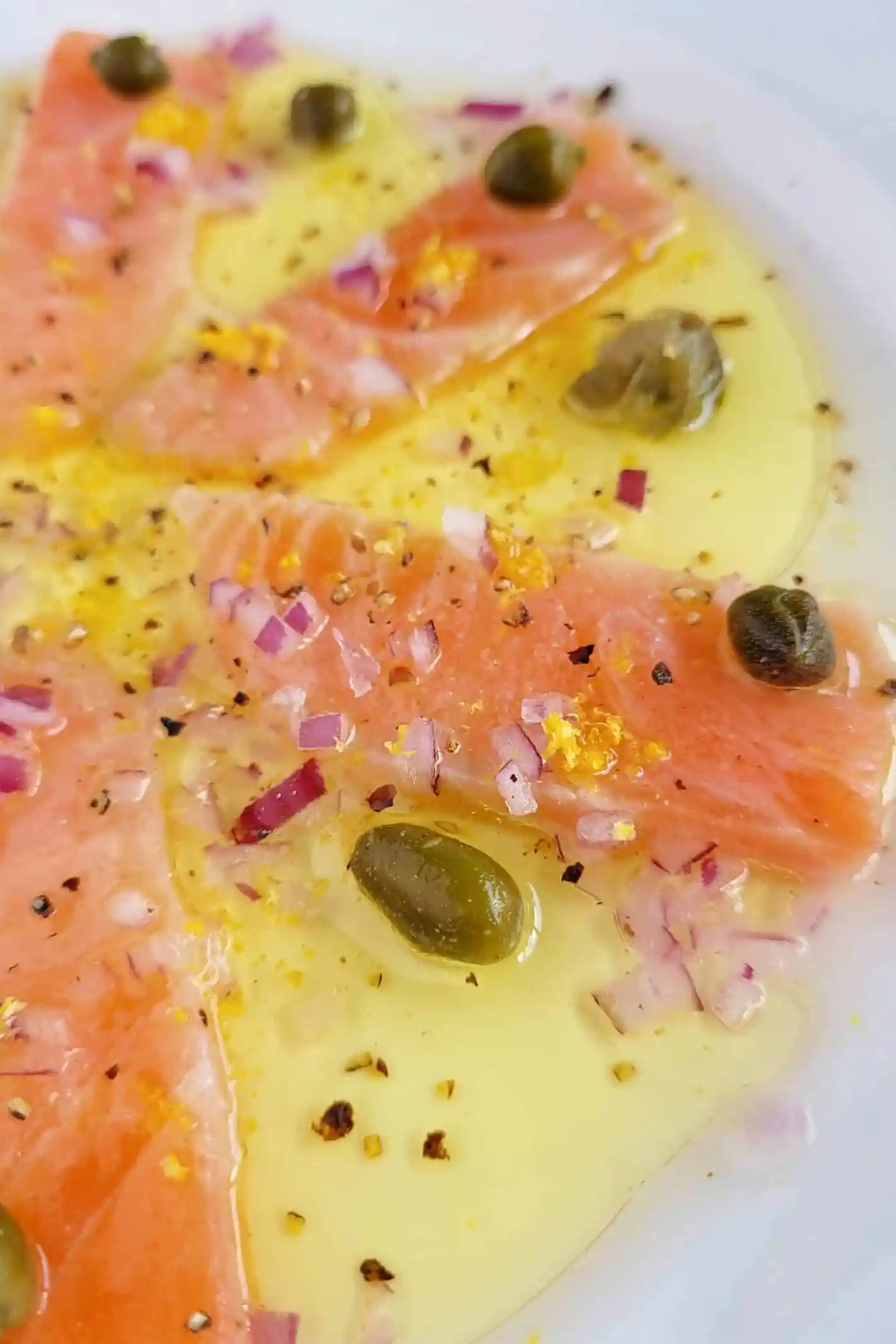 Fresh Salmon Crudo with Lemon and Capers 3 Recipe image