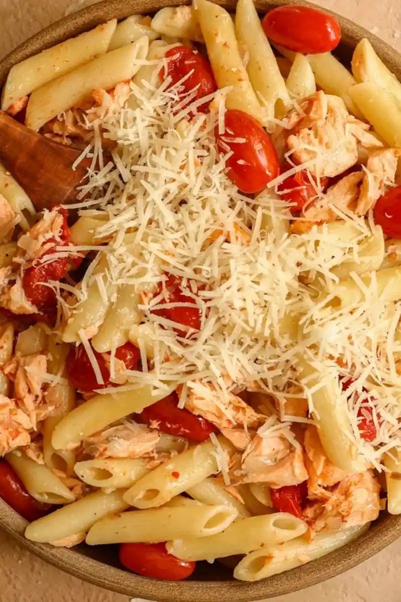 Lemon Garlic Salmon Pasta Without Cream 3 Lemon Garlic Salmon Pasta (without Cream)