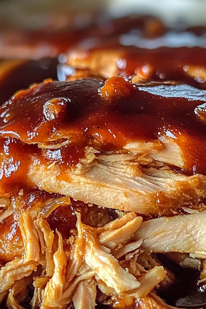 Savory Crockpot BBQ Chicken Recipe Easy Melt-in-Your-Mouth Pulled Chicken 3 Recipe image