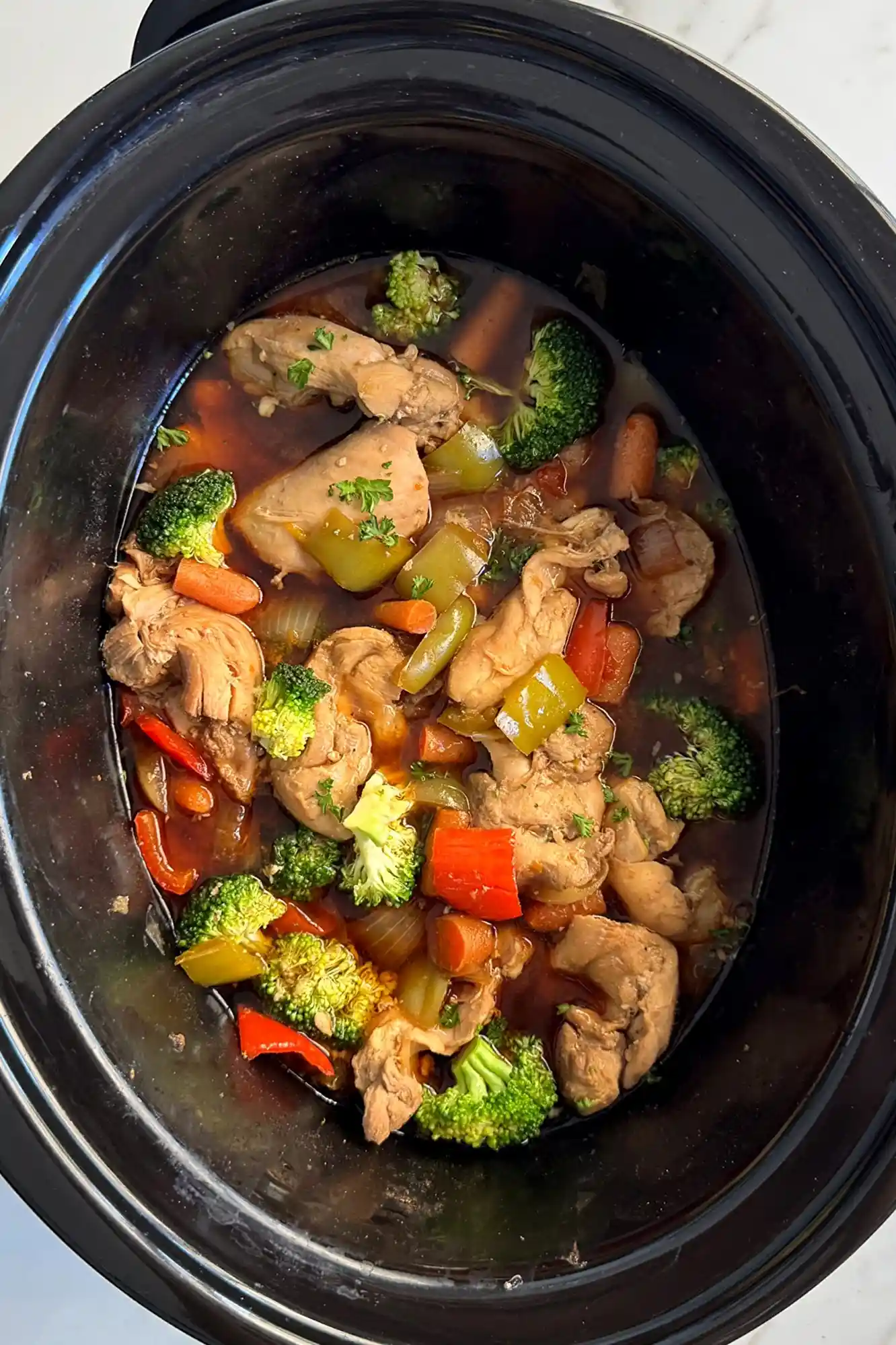 Healthy Crockpot Chicken and Vegetable Stir-Fry 3 Recipe image