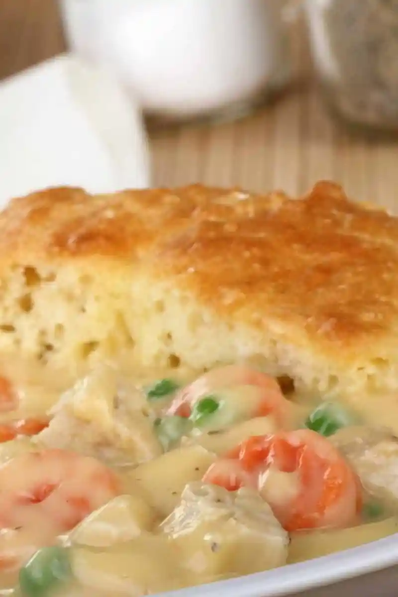 Slow Cooker Chicken Pot Pie with Biscuits 3 Recipe image