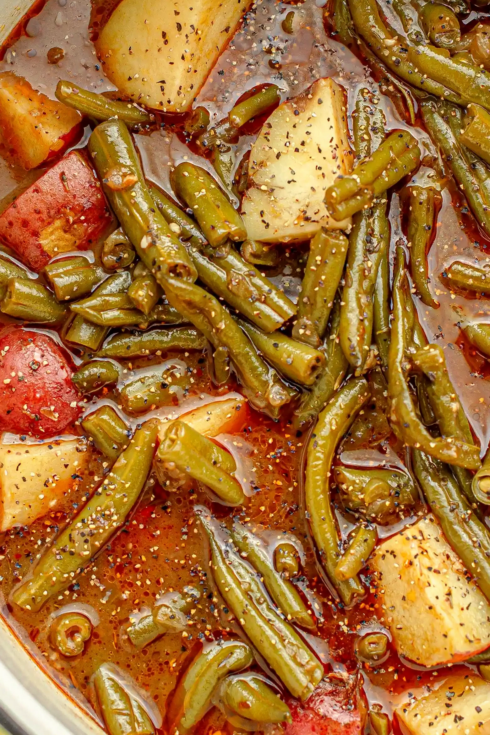 Hearty Cajun Smothered Green Beans and Potatoes 3 Recipe image