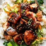 Soy-Glazed Seared Salmon Rice Bowls with Namasu 4 Soy-Glazed Seared Salmon Rice Bowls with Namasu