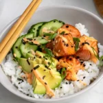 Spicy Salmon Roll Bowls 4 Spicy Salmon Roll Bowls