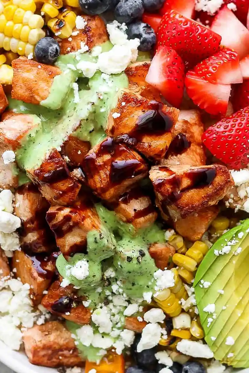 Summer Salmon Rice Bowl 3 Recipe image