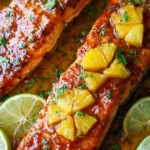 Sweet and Savory Baked Pineapple Salmon 4 Sweet and Savory Baked Pineapple Salmon