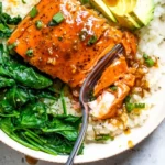Quick Teriyaki Salmon Bowl with Cauliflower Rice 4 Quick Teriyaki Salmon Bowl with Cauliflower Rice