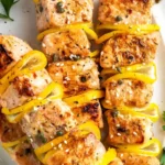 Zesty Grilled Salmon Kabobs with Lemon 4 Zesty Grilled Salmon Kabobs with Lemon