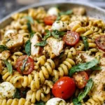 Chicken Caprese Pasta Salad 4 Chicken Caprese Pasta Salad