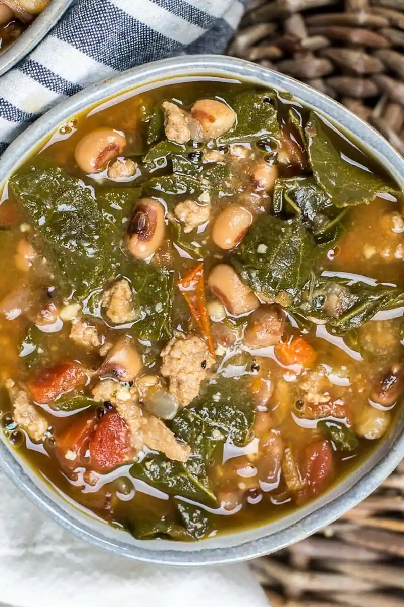 Instant Pot Collard Green and Black Eyed Pea Soup 3 Instant Pot Collard Green and Black Eyed Pea Soup