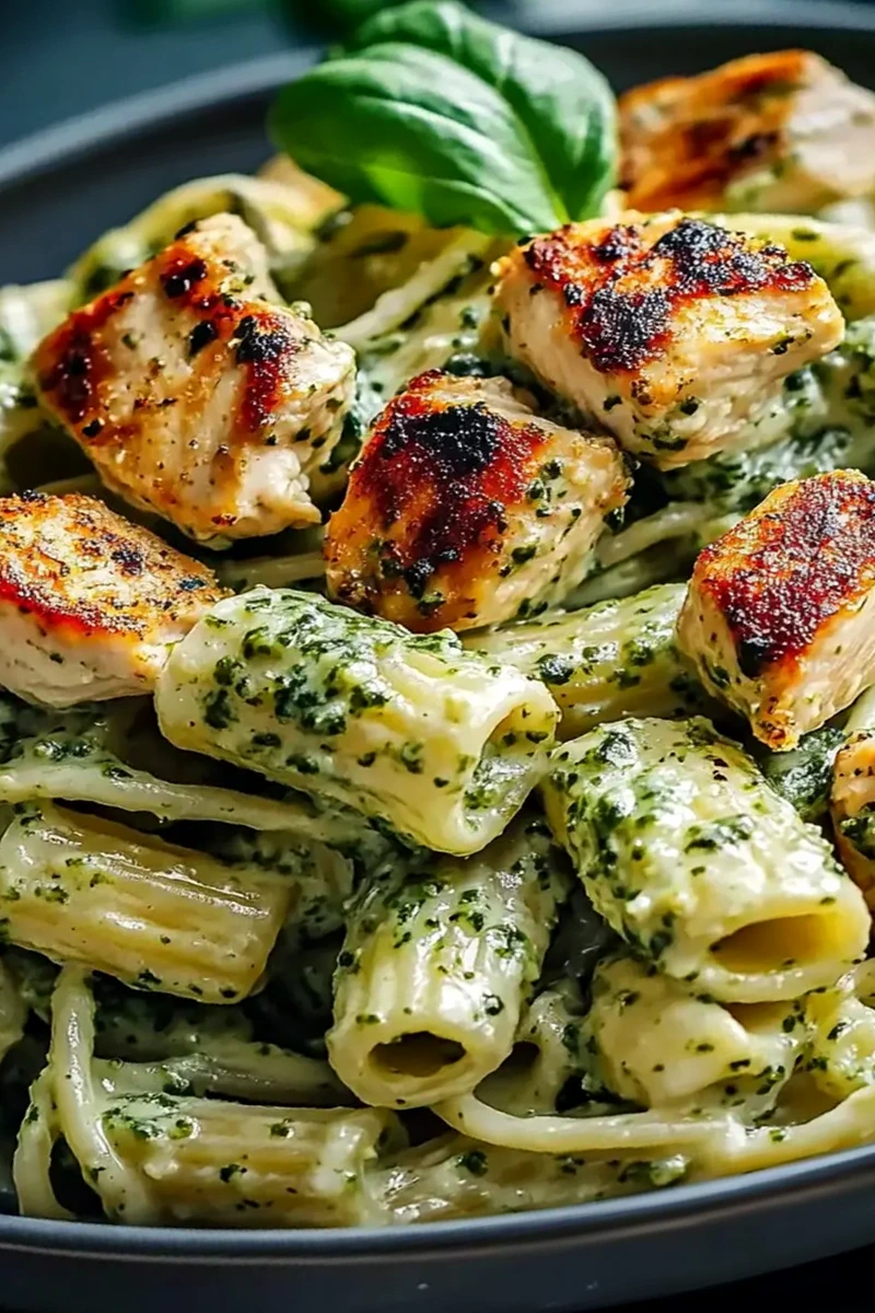Creamy Pesto Chicken Pasta Bake 3 Creamy Pesto Chicken Pasta Bake