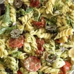 Easy Pesto Pasta Salad with Sun-Dried Tomatoes Recipe 4 Easy Pesto Pasta Salad with Sun-Dried Tomatoes Recipe