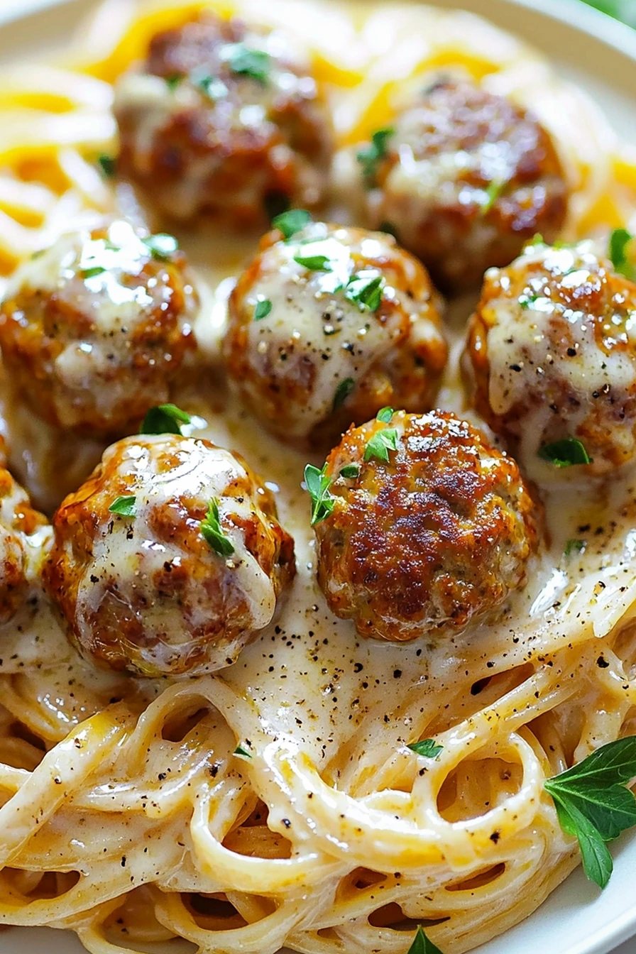 Garlic Butter Meatball Pasta 3 Garlic Butter Meatball Pasta