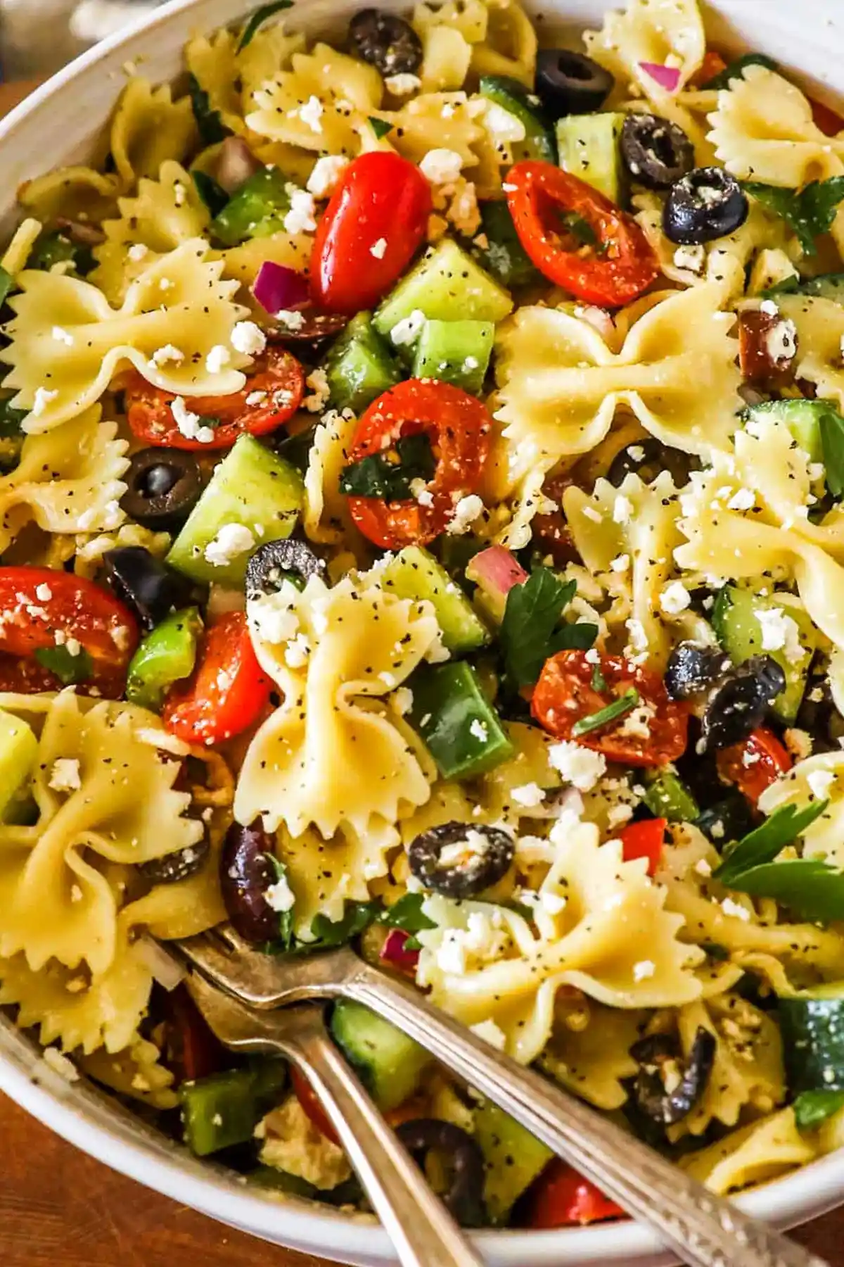 Classic Greek Pasta Salad 3 Classic Greek Pasta Salad