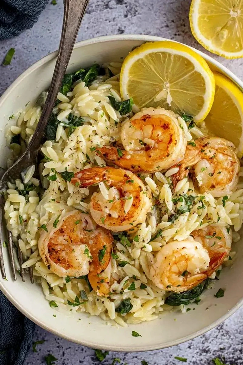 Zesty Lemon Garlic Shrimp Orzo 3 Zesty Lemon Garlic Shrimp Orzo