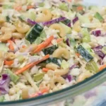 Crunchy Macaroni Coleslaw Salad 4 Crunchy Macaroni Coleslaw Salad