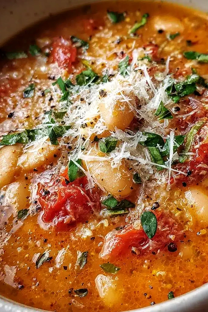 Parmesan Tomato Cannellini Bean Soup Recipe 3 Parmesan Tomato Cannellini Bean Soup Recipe