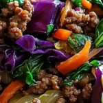 Savory Ground Beef and Cabbage Stir-Fry 4 Savory Ground Beef and Cabbage Stir-Fry